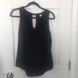 Size medium black tank top blouse from old navy